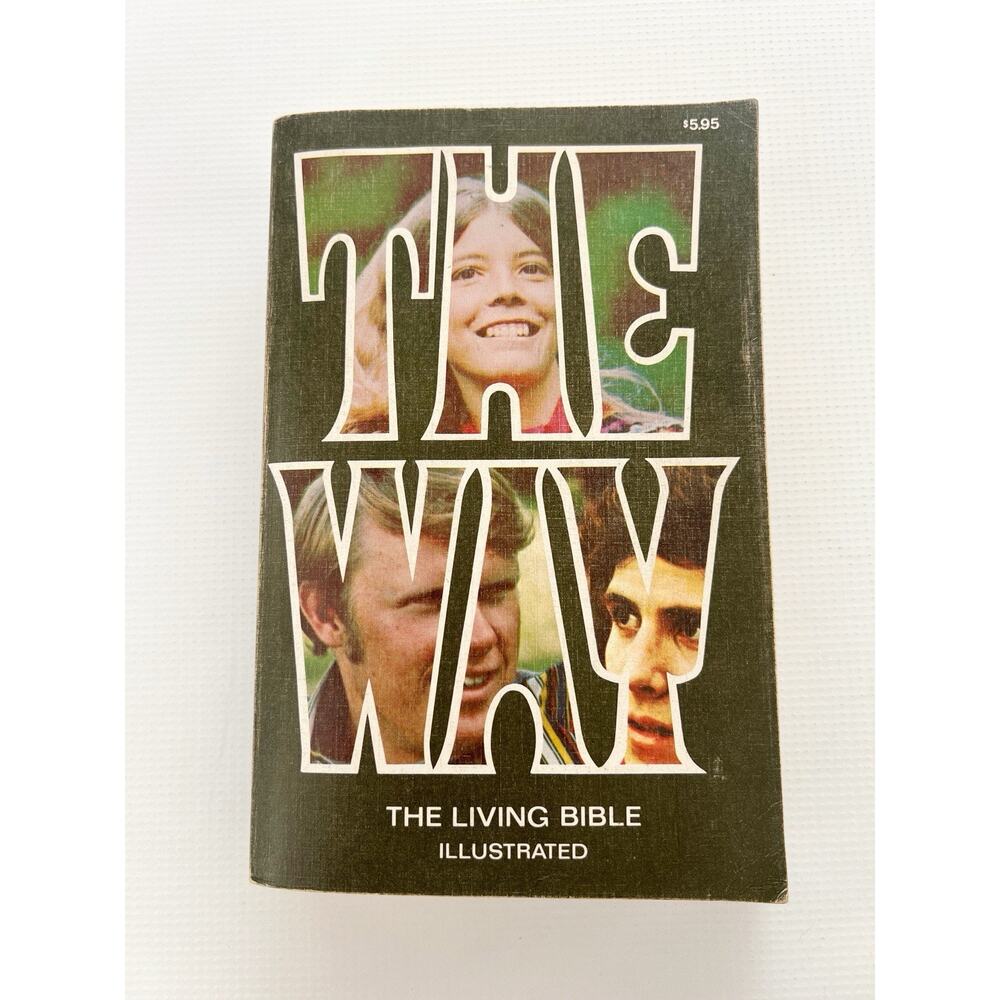 The Way Living Bible Illustrated Tyndale House 1974 14th Printing "Hippie Bible"